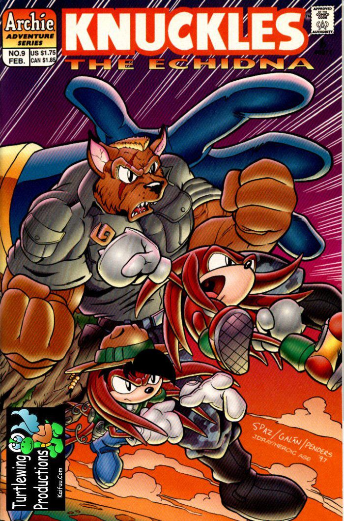 Knuckles - February 1998 Comic cover page
